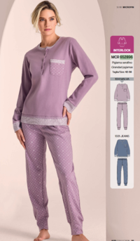 PIGIAMA SERAFINO DONNA M/L 652896 50/54 Tellini S.R.L. Großhandelskleidung