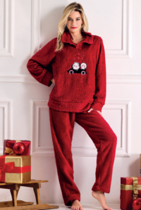 PIGIAMA SERAFINO NATALE DONNA M/L 653012 Tellini S.r.l. Ingrosso Abbigliamento