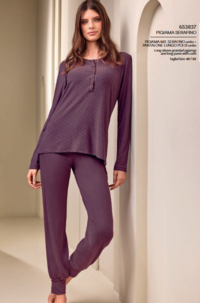 PIGIAMA SERAFINO DONNA M/L 653837 Tellini S.r.l. Ingrosso Abbigliamento