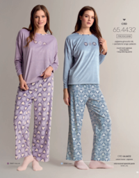 PIGIAMA DONNA M/L 644432 Tellini S.r.l. Ingrosso Abbigliamento