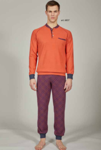 PIGIAMA UOMO M/L 6837 Tellini S.r.l. Ingrosso Abbigliamento