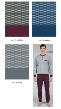 PIGIAMA SERAFINO UOMO M/L 7150 Tellini S.r.l. Ingrosso Abbigliamento
