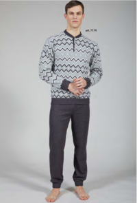 HERREN-SERAFINO-PYJAMAS M/L 7174 Tellini S.R.L. Großhandelskleidung