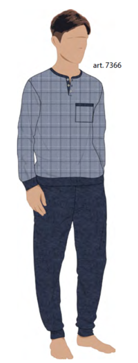 PIGIAMA SERAFINO UOMO M/L 7366 Tellini S.r.l. Ingrosso Abbigliamento