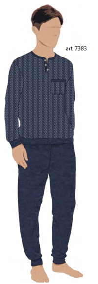 PIGIAMA SERAFINO UOMO M/L 7383 Tellini S.r.l. Ingrosso Abbigliamento
