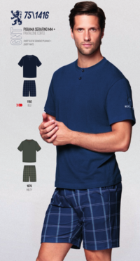 MAN SERAPH PYJAMA M/M 751416 Tellini S.R.L. Großhandelskleidung