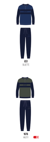 SERAPH-PYJAMAS FÜR HERREN M/L 751422 Tellini S.R.L. Großhandelskleidung
