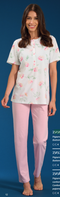 PIGIAMA SERAFINO DONNA M/M LR175159 Tellini S.r.l. Ingrosso Abbigliamento