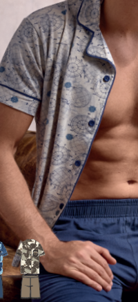 HERREN-SERAFINO-PYJAMAS S/M 754046 Tellini S.R.L. Großhandelskleidung