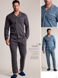 PIGIAMA APERTO UOMO M/L 754697 Tellini S.r.l. Ingrosso Abbigliamento