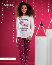 PIGIAMA DONNA M/L SND7546 Tellini S.r.l. Ingrosso Abbigliamento