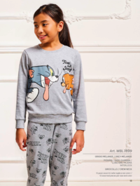 PIGIAMA BAMBINA M/L WBL7899 Tellini S.r.l. Ingrosso Abbigliamento