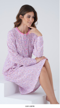 CAMICIA NOTTE DONNA M/L KC8045 Tellini S.r.l. Ingrosso Abbigliamento