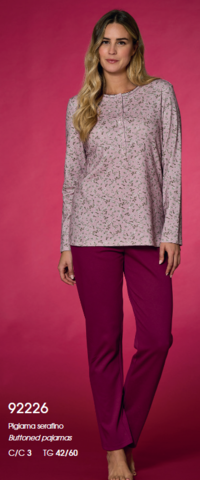 PIGIAMA SERAFINO DONNA M/L LR292226 Tellini S.r.l. Ingrosso Abbigliamento