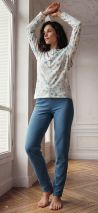 PIGIAMA SERAFINO DONNA M/L LS292396 Tellini S.r.l. Ingrosso Abbigliamento