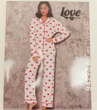 PIGIAMA APERTO DONNA M/L 94298 Tellini S.r.l. Ingrosso Abbigliamento
