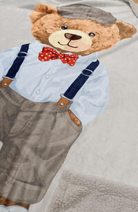 PLAID BEAR 130X160 Tellini S.r.l. Ingrosso Abbigliamento