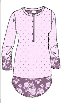 CAMICIA NOTTE DONNA  M/L C50050 Tellini S.r.l. Ingrosso Abbigliamento