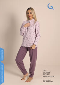 PIGIAMA DONNA M/L C571/CB50087 Tellini S.r.l. Ingrosso Abbigliamento
