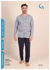 PIGIAMA APERTO CONF. U. M/L C651CONF/CB65204 Tellini S.R.L. Velkoobchodní oblečení
