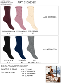 CALZINO CORTO DONNA CID9938C Tellini S.R.L. Großhandelskleidung