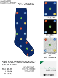 CALZINO LUNGO BAMBINO CIK9950L Tellini S.r.l. Ingrosso Abbigliamento