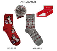 CALZINO NATALE CORTO DONNA CND039R Tellini S.r.l. Ingrosso Abbigliamento
