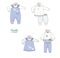 COMPLETO NEONATA CF1X Tellini S.r.l. Ingrosso Abbigliamento