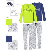 DAMEN-PYJAMAS M/L D8574 Tellini S.R.L. Großhandelskleidung
