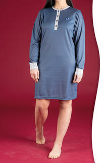 DAMEN-NACHTHEMD M/L DI12132Z Tellini S.R.L. Großhandelskleidung