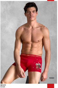 BOXER NATALE UOMO EB1319 Tellini S.r.l. Ingrosso Abbigliamento