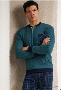 PIGIAMA UOMO M/L EP1151 Tellini S.r.l. Ingrosso Abbigliamento