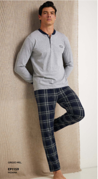 HERREN-PYJAMAS M/L EP1159 Tellini S.R.L. Großhandelskleidung