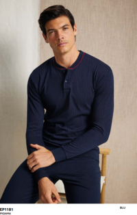 HERREN-PYJAMAS M/L EP1181 Tellini S.R.L. Großhandelskleidung