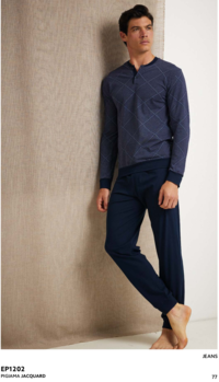 HERREN-PYJAMAS M/L EP1202 Tellini S.R.L. Großhandelskleidung