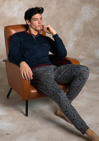 HERREN-PYJAMAS M/L EP2157 Tellini S.R.L. Großhandelskleidung