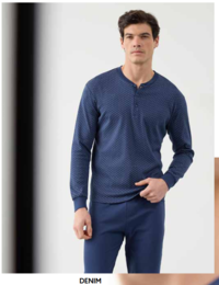 PIGIAMA UOMO M/L EP2204 Tellini S.R.L. Großhandelskleidung
