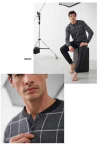 PIGIAMA UOMO M/L EP2220 Tellini S.r.l. Ingrosso Abbigliamento