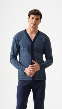 PIGIAMA APERTO UOMO M/L EP2229 Tellini S.r.l. Ingrosso Abbigliamento