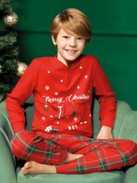 PIGIAMA NATALE BAMBINO M/L EP4089 Tellini S.r.l. Ingrosso Abbigliamento