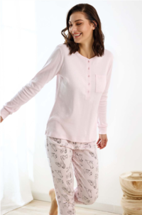 DAMEN-PYJAMA M/L EP6210 Tellini S.R.L. Großhandelskleidung