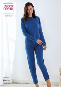 DAMENPYJAMAS M/L EP6224 Tellini S.R.L. Großhandelskleidung
