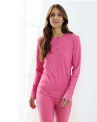 DAMENPYJAMAS M/L EP6224 Tellini S.R.L. Großhandelskleidung