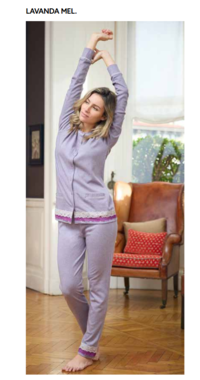 PIGIAMA APERTO DONNA M/L EP6254 Tellini S.r.l. Ingrosso Abbigliamento
