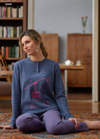 PIGIAMA DONNA M/L EP6274 Tellini S.r.l. Ingrosso Abbigliamento