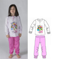 PIGIAMA BAMBINA M/L G30012 Tellini S.r.l. Ingrosso Abbigliamento