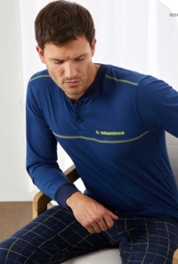 PIGIAMA UOMO M/L GP1141 Tellini S.r.l. Ingrosso Abbigliamento