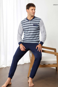 PIGIAMA UOMO M/L GP1142 Tellini S.r.l. Ingrosso Abbigliamento