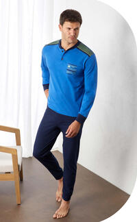 PIGIAMA UOMO M/L GP1144 Tellini S.r.l. Ingrosso Abbigliamento