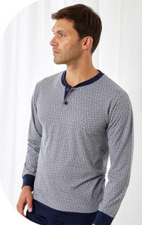 PIGIAMA UOMO M/L GP1148 Tellini S.r.l. Ingrosso Abbigliamento